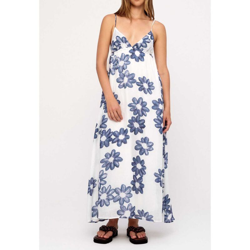 Zulu & Zephyr Blue Flower Ramie Dress image number 2